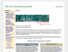 Tablet Screenshot of lifelinerecovery.com